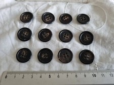 Lot 12 X 18mm Vintage Dark