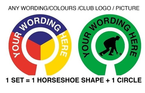 Personalised bowls stickers - bowls, 1"
