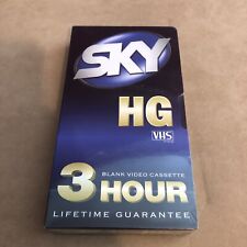 Sky HG 3 Hour Blank VHS Video Cassette, New and Sealed