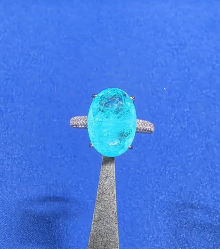 Paraiba tourmaline ring - 6,