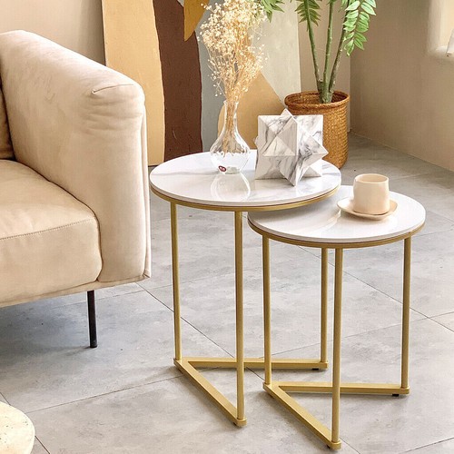 Round nesting coffee table - 2,