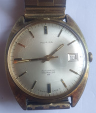 Vintage Mens Watch Norma ,21 Jewels Automatic, Incabloc, waterproof, Swiss