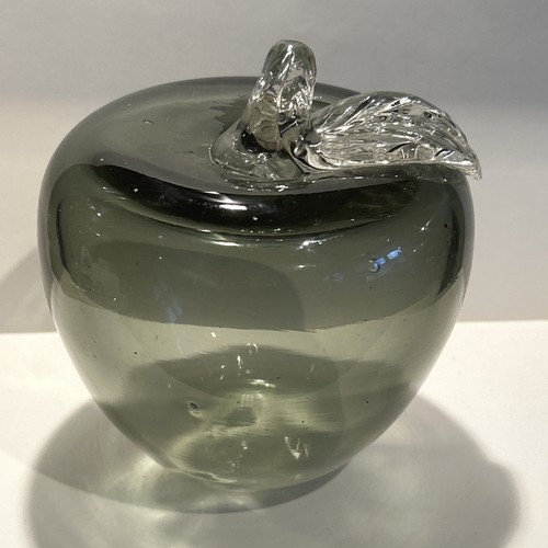 Vintage art glass - smoky, grey