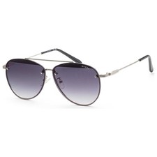 Guess Women's Factory 63mm Shiny Light Nickeltin Sunglasses GF0386-10B