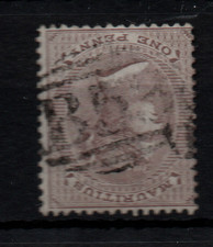 Mauritius 1863 1d purple brown