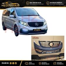 FOR MERCEDES VITO V-CLASS FRONT BUMPER DRL LED W447 BODYKIT 2016-2022 PLASTIC UK