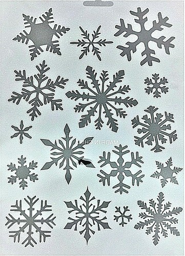 Christmas window wall - , stencil