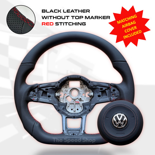 Leather steering wheel - steering, vw