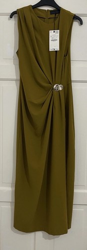 Zara olive green sleeveless - green,