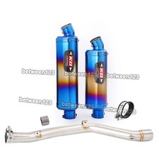 For Suzuki DRZ400 2000-2025 Motors Exhaust Muffler Pipe Middle Link Tip Slip-on