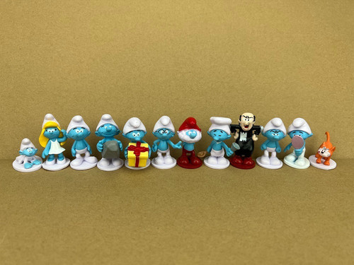 12pcs set smurfs action - action, figure