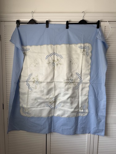 Vintage 1950s blue white - vintage,
