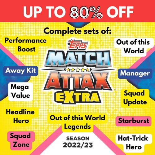 Topps match attax extra 23 - topps, 22-23