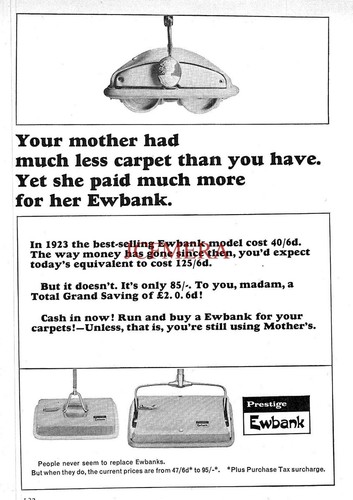 Ewbank carpet sweeper - carpet, advert