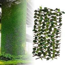 Expanding Trellis Garden Screening Fence Privacy Screen Artificial Ivy Leaves