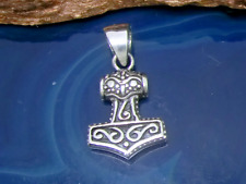 Small Thor's Hammer Pendant 925 Sterling Silver Mjölnir Viking Celt