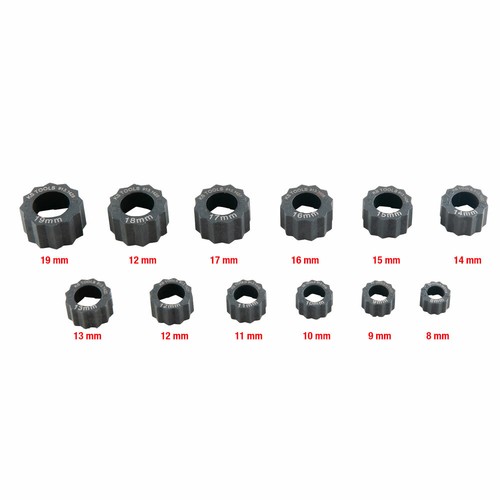 Special nut extractor set - set,, 12
