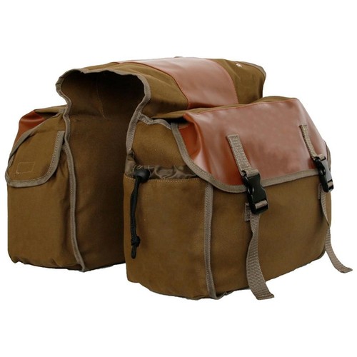 Canvas leather double - canvas, panniers