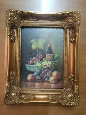 Dipinto   Olio SU TAVOLETTA BELLISSIME MINIATURE ARTISTICHE MIS.ESTER 21X26 CM