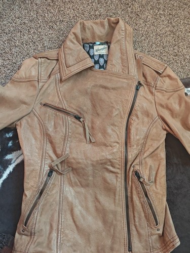 Wrangler leather biker jacket - wrangler,