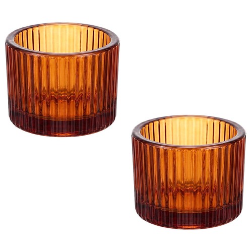 Qwrqwr glass tea light candle - glass,