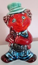 WOW !  Anita Harris Art Pottery ceramic Clown. Unique Trial Piece