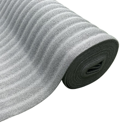 Graphite black carpet - black, underlay