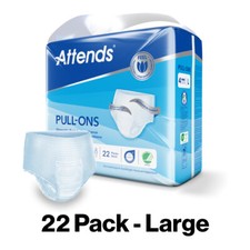 Adult Nappies Incontinence Pull up Pants ATTENDS 4L LARGE x 22