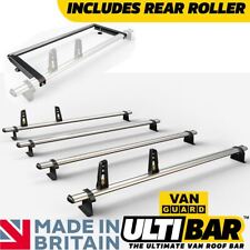 Renault Master Roof Rack 2010 On LWB Medium Roof 4 Bar + Roller By Van Guard