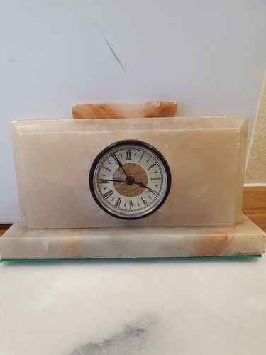 Marble onyx mantle clock new - marble/onyx,