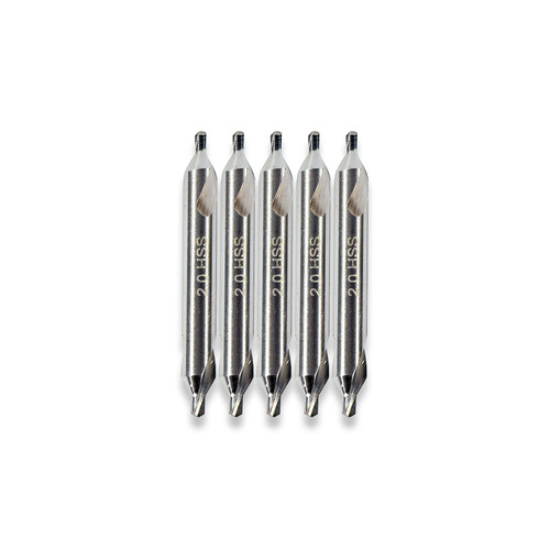 2mm centre drills 3 - centre, 3.15mm