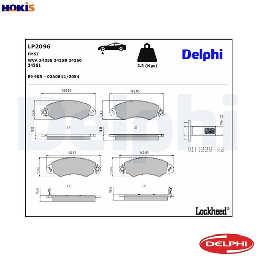 Brake pad set - set,