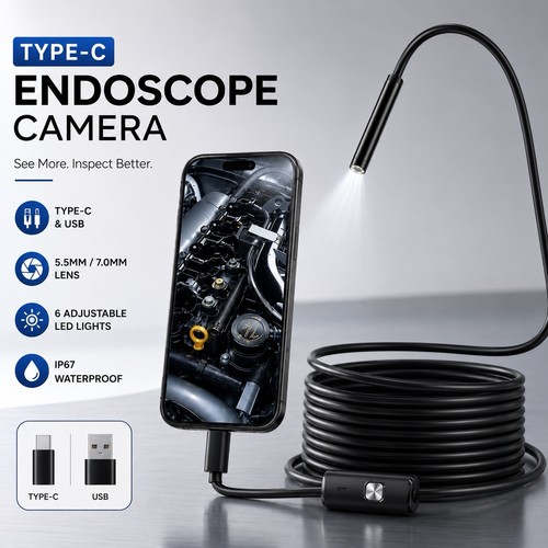 Usb type endoscope borescope - usb,