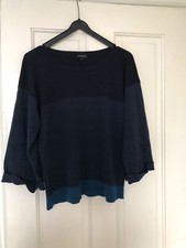 Jaeger 100% Wool 3/4 Sleeve Jumper - S