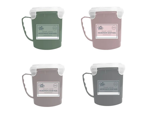 Microwaveable soup mug - soup,