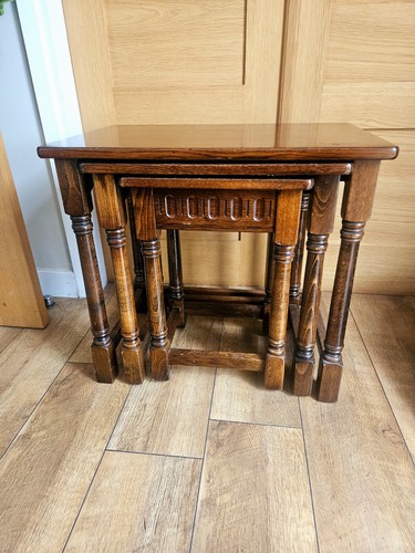Vintage oak nest - of, tables