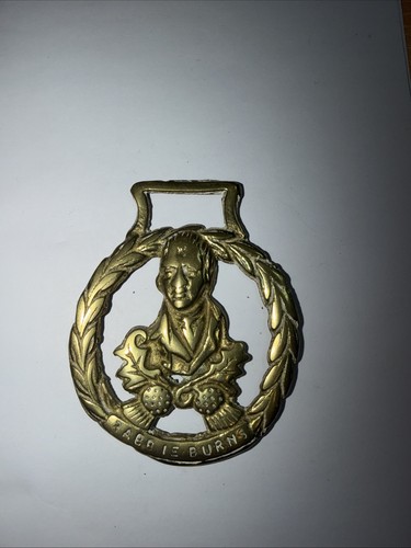 Vintage horse brass rabbie - horse,