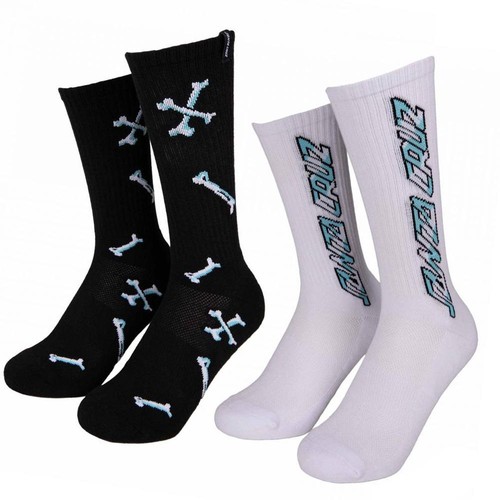 Santa cruz socks salba bones - cruz,