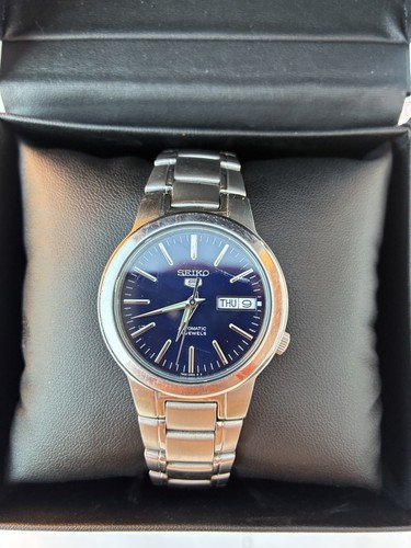 Seiko blue automatic watch - seiko, 5