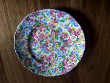 JAMES KENT LONGTON APPLE BLOSSOM CHINTZ PLATE ALL OVER FLORAL