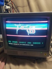 Vintage IBM PCjr Color Display 4863 14" Color Computer Monitor Powers On TESTED!