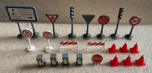 Toy road signs cones traffic - signs,