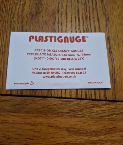 Plastigauge precision bearing - plastigauge,