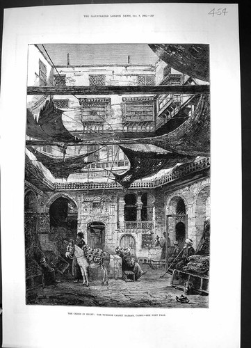 Old 1881 egypt scene - old,