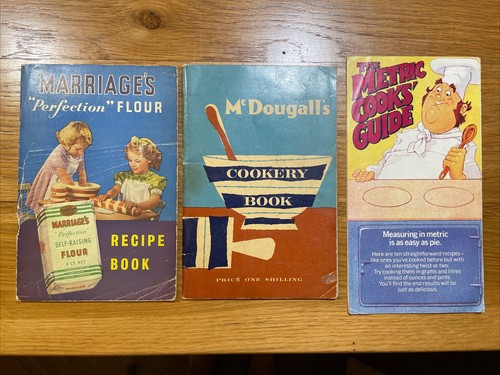 Two vintage flour - two, books