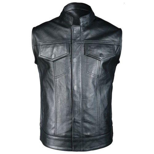 Frank thomas leather waistcoat - leather,