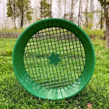 Garden Sieve Mesh Screen Round Soil Sifter for Rocks Topsoil Small Gravel