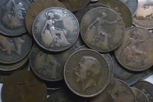 1912 pennies titanic sinking - 1912,