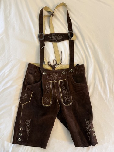 Men brown lederhosen - men’s,