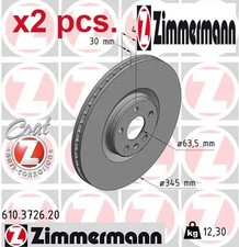 X2 PCS FRONT BRAKE DISC SET